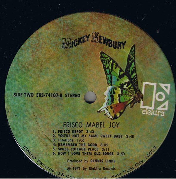 Mickey Newbury : 'Frisco Mabel Joy (LP, Album, San)