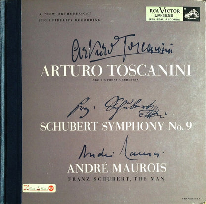 Franz Schubert / Arturo Toscanini, NBC Symphony Orchestra : Symphony No. 9 In C (LP, Album, Mono, Dlx, Car)