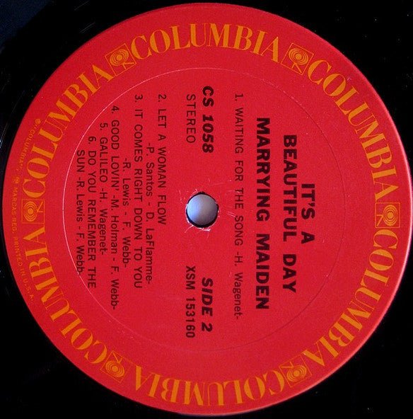 It's A Beautiful Day : Marrying Maiden (LP, Album, RP, Pit)