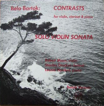 Béla Bartók : Contrasts . Solo Violin Sonata (LP)