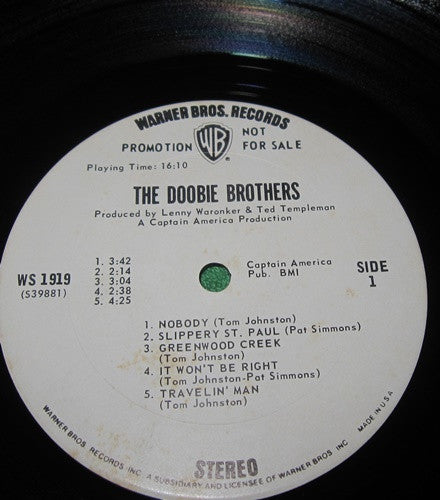 The Doobie Brothers : The Doobie Brothers (LP, Album, Promo)