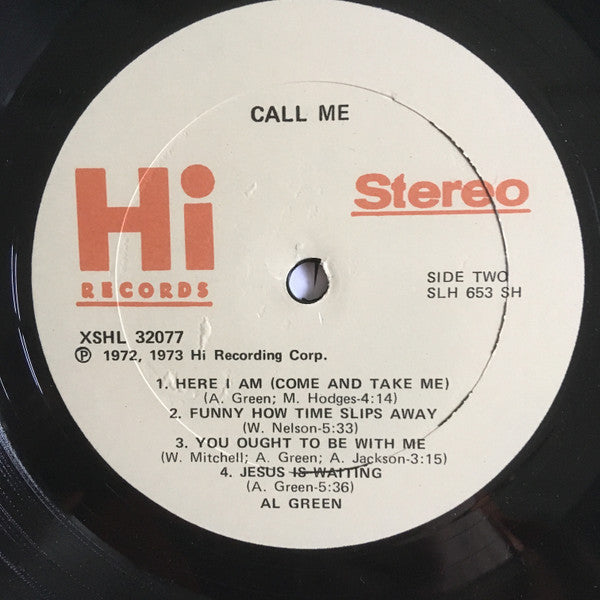 Al Green : Call Me (LP, Album, She)
