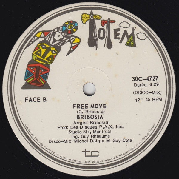 Gerry Bribosia : Free Move (12")