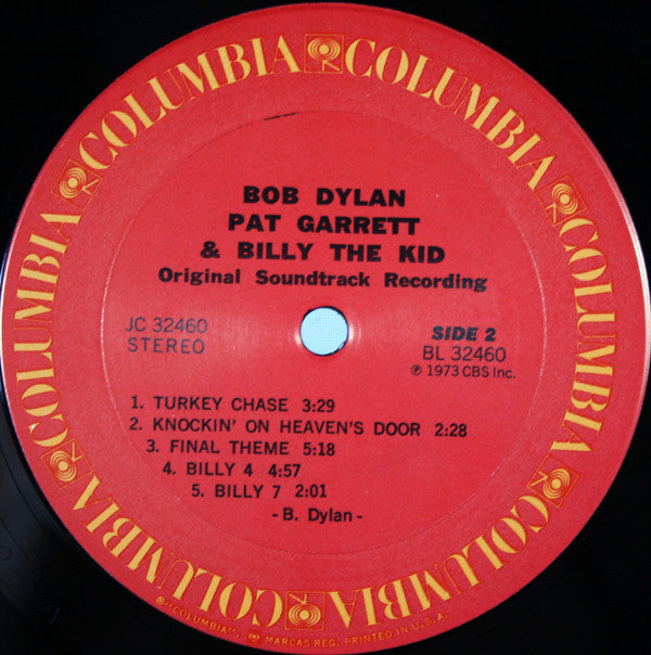 Bob Dylan : Pat Garrett & Billy The Kid (Original Soundtrack Recording) (LP, Album, RE, Pit)