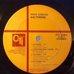 Nina Simone : Baltimore (LP, Album, Gat)