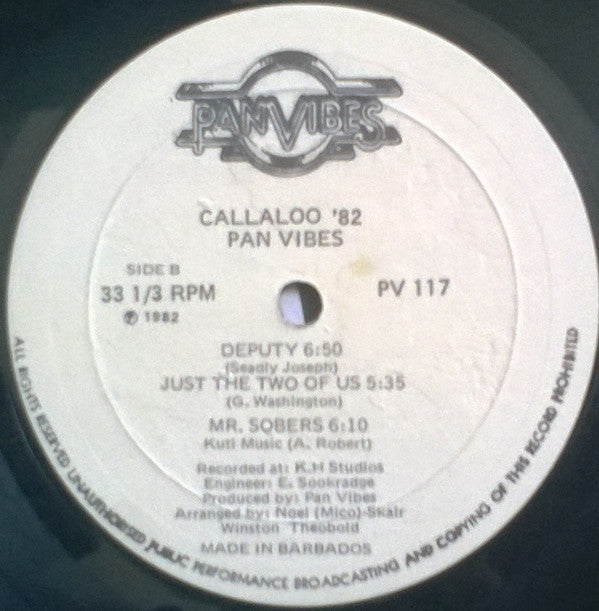 Pan Vibes Steel Orchestra : Callaloo '82 (LP, Album)