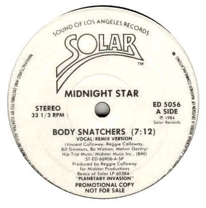 Midnight Star : Body Snatchers (12", Promo)