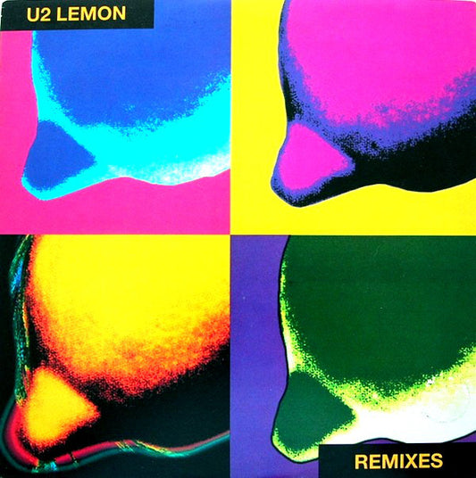 U2 : Lemon (Remixes) (12", Single, Yel)
