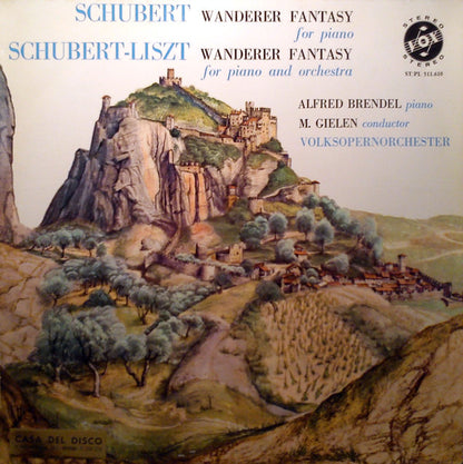 Franz Schubert / Franz Liszt - Alfred Brendel, Michael Gielen, Wiener Volksopernorchester : Wanderer-Fantasy, For Piano / Wanderer-Fantasy, For Piano And Orchestra (LP)