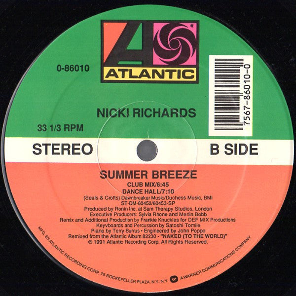 Nicki Richards : Summer Breeze (12")