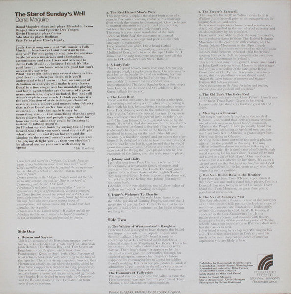 Donal Maguire : The Star Of Sunday's Well (LP, Album)