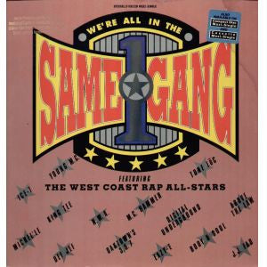 The West Coast Rap All-Stars : We're All In The Same Gang (12", Maxi, Promo)