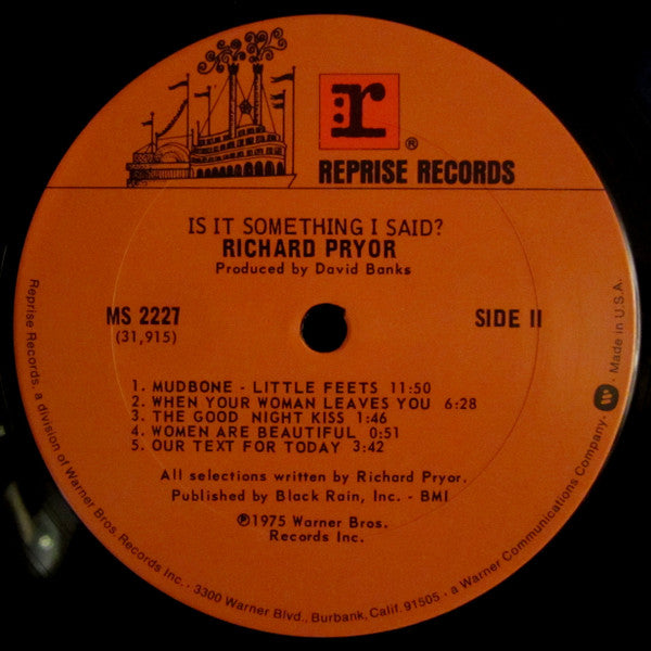 Richard Pryor : ...Is It Something I Said? (LP, Album, San)
