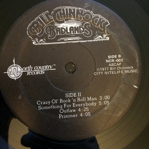 Bill Chinnock : Badlands (LP, Album)