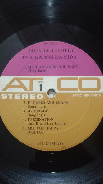 Iron Butterfly : In-A-Gadda-Da-Vida (LP, Album)
