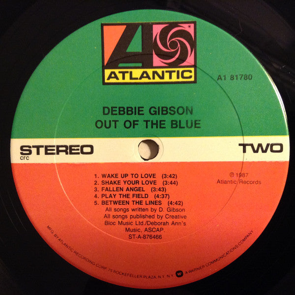 Debbie Gibson : Out Of The Blue (LP, Album, Club)