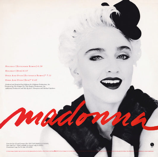 Madonna : Holiday / Over And Over (12", Promo)