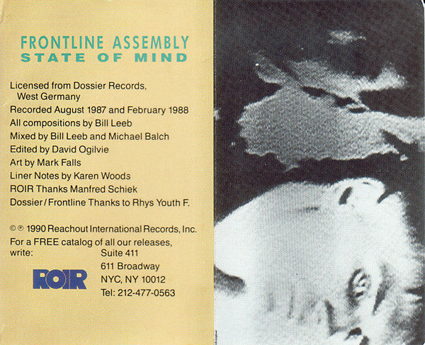 Front Line Assembly : State Of Mind (Cass, Album, RE)