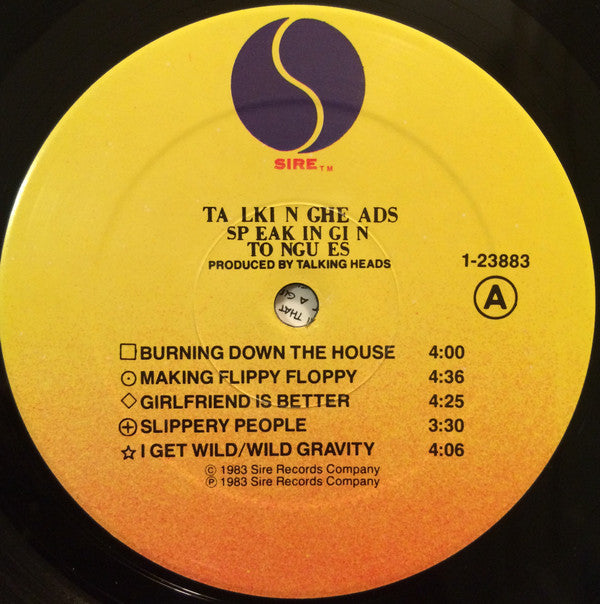 Talking Heads : Speaking In Tongues (LP, Album, Spe)
