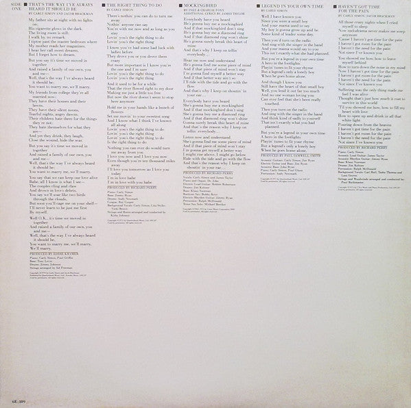 Carly Simon : The Best Of Carly Simon (LP, Comp, RE, SP )