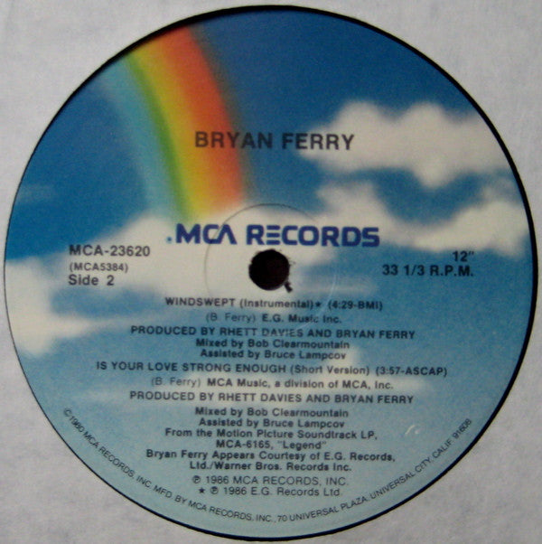 Bryan Ferry : Is Your Love Strong Enough (Extended Version) (12")