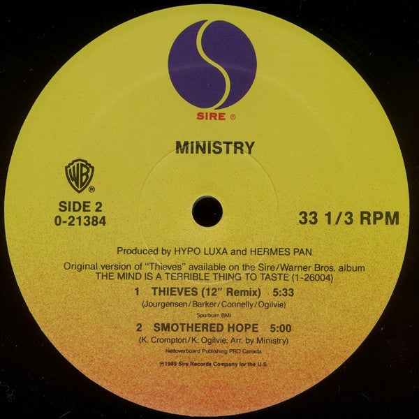 Ministry : Burning Inside (12", Maxi)