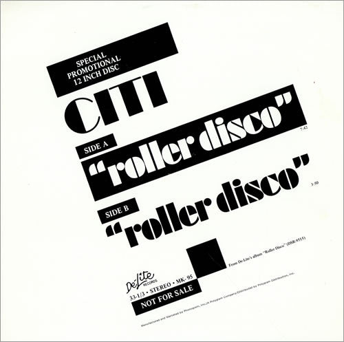 Citi : Roller Disco (12", Promo, S/Edition)