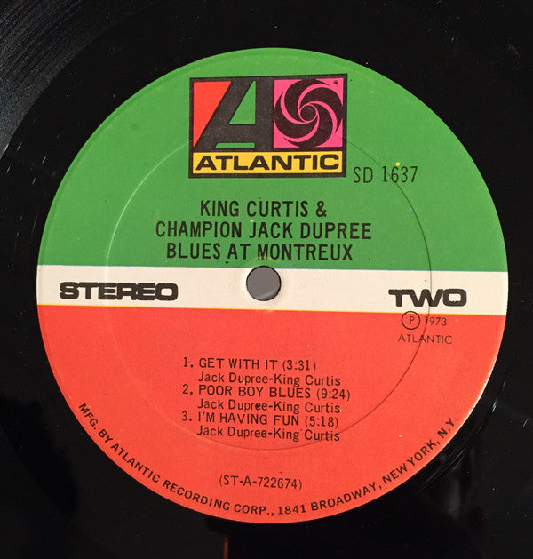 King Curtis & Champion Jack Dupree : Blues At Montreux (LP, Album, RI;)