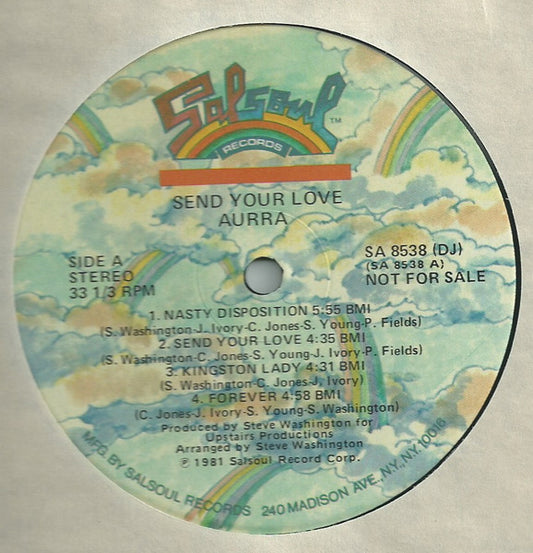Aurra : Send Your Love (LP, Album, Promo)