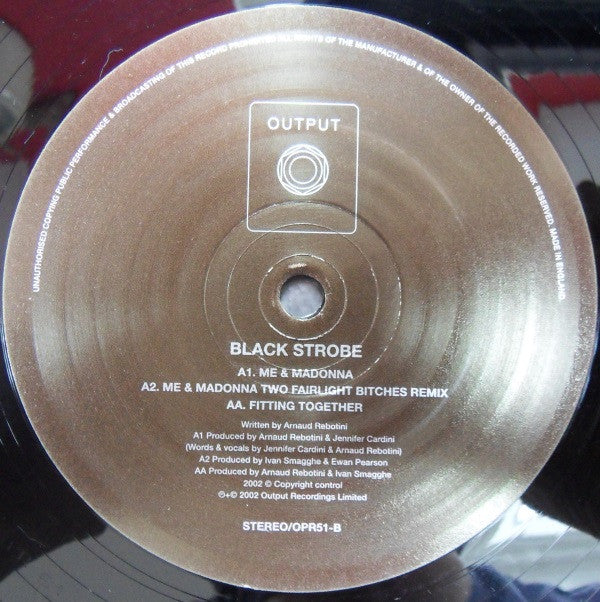 Black Strobe : Me & Madonna / Fitting Together (12", Single)
