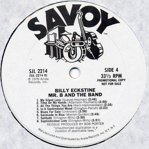 Billy Eckstine : Mister B. And The Band (2xLP, Comp, Promo)