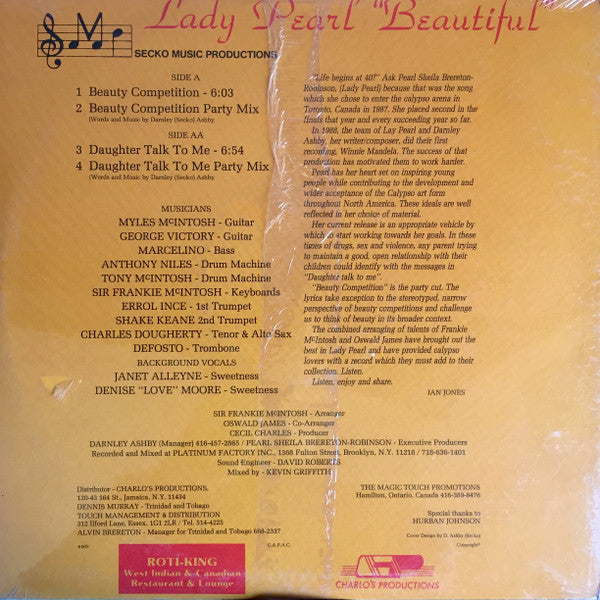 Lady Pearl : Beautiful (12")