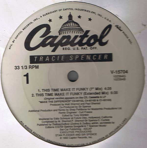 Tracie Spencer : This Time Make It Funky (12", Single)