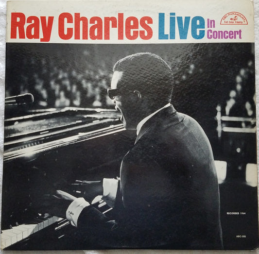 Ray Charles : Live In Concert (LP, Album, Mono)