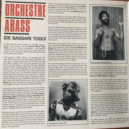 Orchestre Abass : Orchestre Abass (De Bassari Togo) (LP, Comp, Ltd, Gat)
