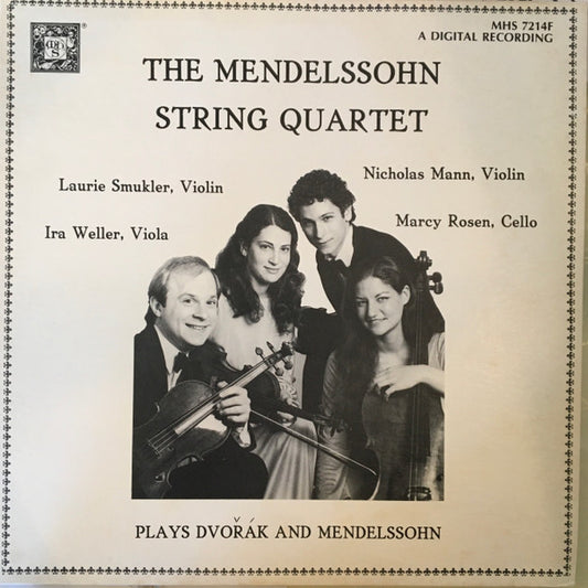 Mendelssohn String Quartet : Plays Dvorak And Mendelssohn (LP)