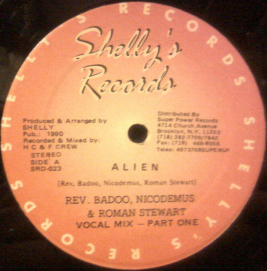 Reverend Badoo, Nicodemus & Roman Stewart : Alien (12")