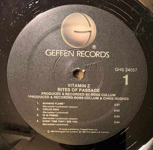 Vitamin Z : Rites Of Passage (LP, Album)
