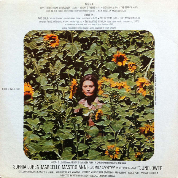 Henry Mancini : Sunflower (LP, Album, Gat)