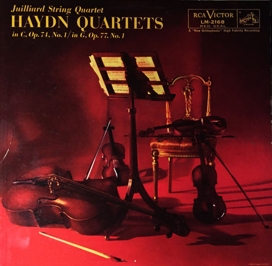Haydn*, Juilliard String Quartet : Haydn Quartets In C, Op. 74, No. 1 / In G, Op. 77, No. 1 (LP, Album, Mono)