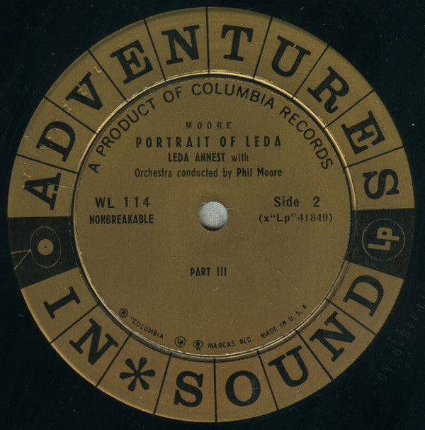 Leda Annest, Phil Moore (2) : Portrait Of Leda (LP, Album)