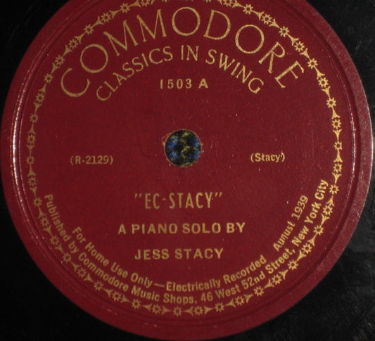 Jess Stacy : Ec-stacy / The Sell Out (Shellac, 12")