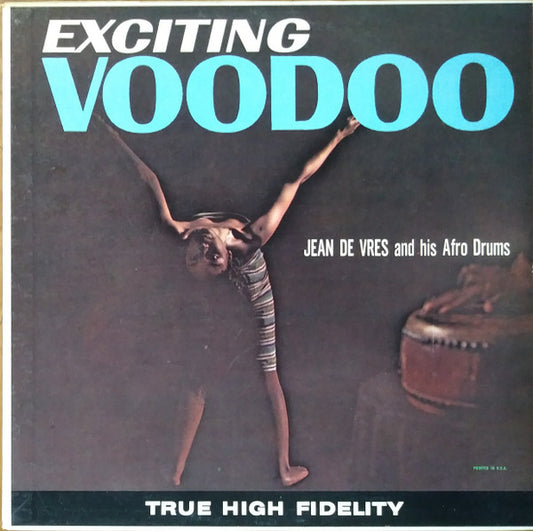 Jean De Vres And His Afro Drums : Exciting Voodoo (LP, Album, Mono)