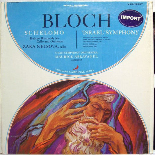 Bloch* - Utah Symphony Orchestra, Maurice Abravanel* : Schelomo (Hebrew Rhapsody For Cello And Orchestra) / 'Israel' Symphony (LP, Album)