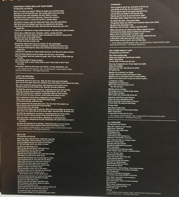 Black Satin Featuring Fred Parris : Black Satin (LP, Album, Promo)