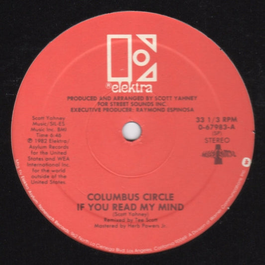 Columbus Circle : If You Read My Mind (12", Single)