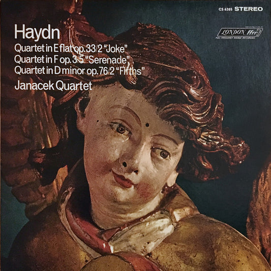 Joseph Haydn, Janáček Quartet : Quartet In E Flat Op. 33/2 "Joke" / Quartet In F Op. 3/5 "Serenade" / Quartet In D Minor Op. 76/2 "Fifths" (LP, Album)