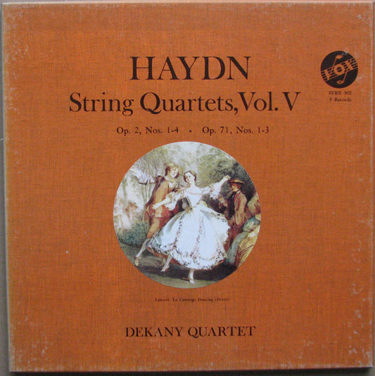 Joseph Haydn, Dekany Quartet : String Quartets, Vol. V.: Op.2, Nos. 1-4 . Op.71, Nos.1-3 (3xLP, Album)