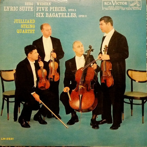 Juilliard String Quartet performs Berg* and Webern* : Berg (Lyric Suite) / Webern (Five Piece, Six Bagatelles) (LP, Mono)