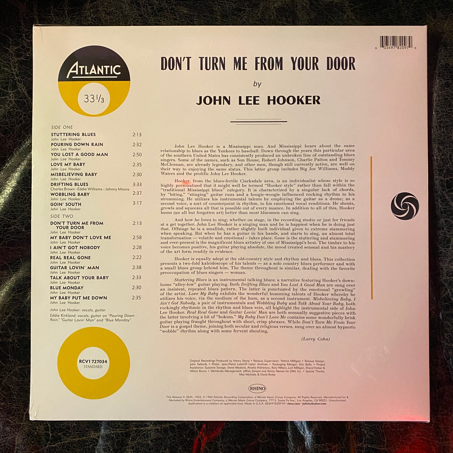 John Lee Hooker - Don't Turn Me From Your Door (RSD BF 2024)